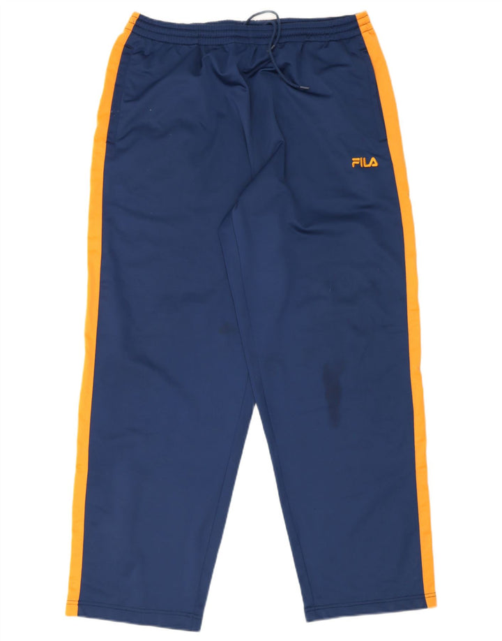 Fila Pantalon de survêtement pour homme XL Bleu Colorblock Polyester