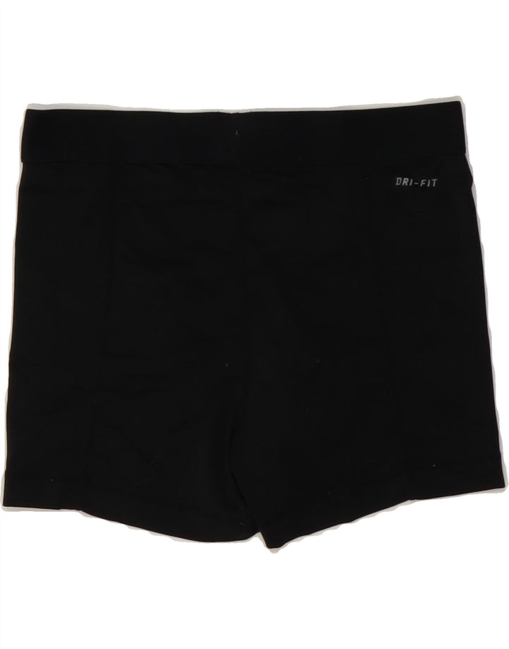 NIKE Womens Dri Fit Sport Shorts UK 12 Medium  Black Polyester Vintage Nike and Second-Hand Nike from Messina Hembry 