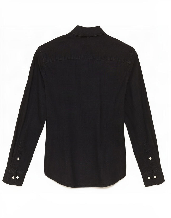 Tommy Hilfiger Chemise Slim Fit Homme Noir Moyen Coton Classique