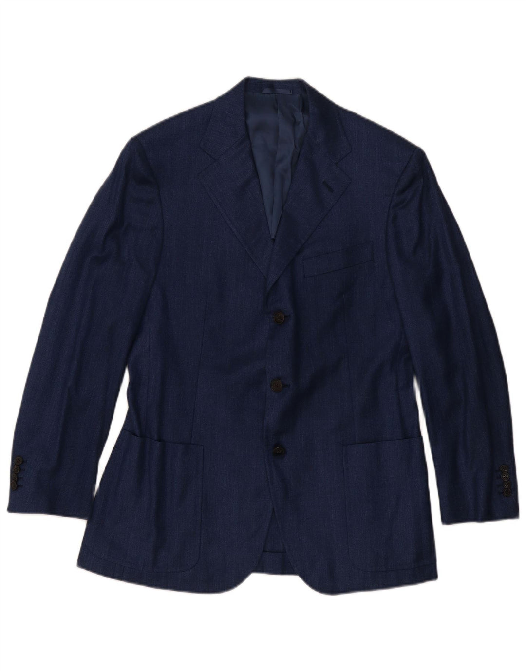 Burberry Veste Blazer 3 Boutons Homme IT 48 Laine Bleu Marine Moyen