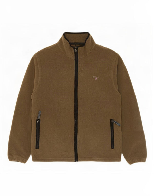 Gant Veste polaire pour homme UK 38 Medium Kaki Polyester