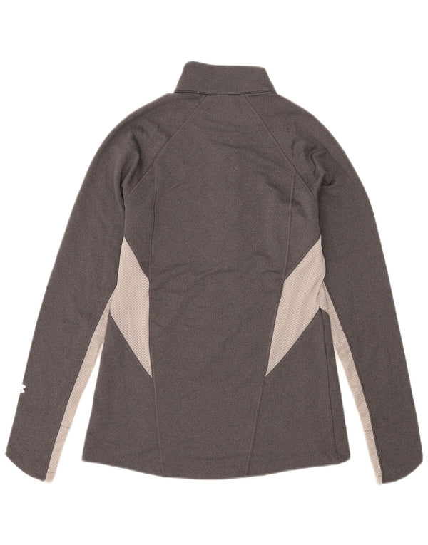 Under Armour Haut de Survêtement Cold Gear Pullover Homme Gris Moyen Colourblock