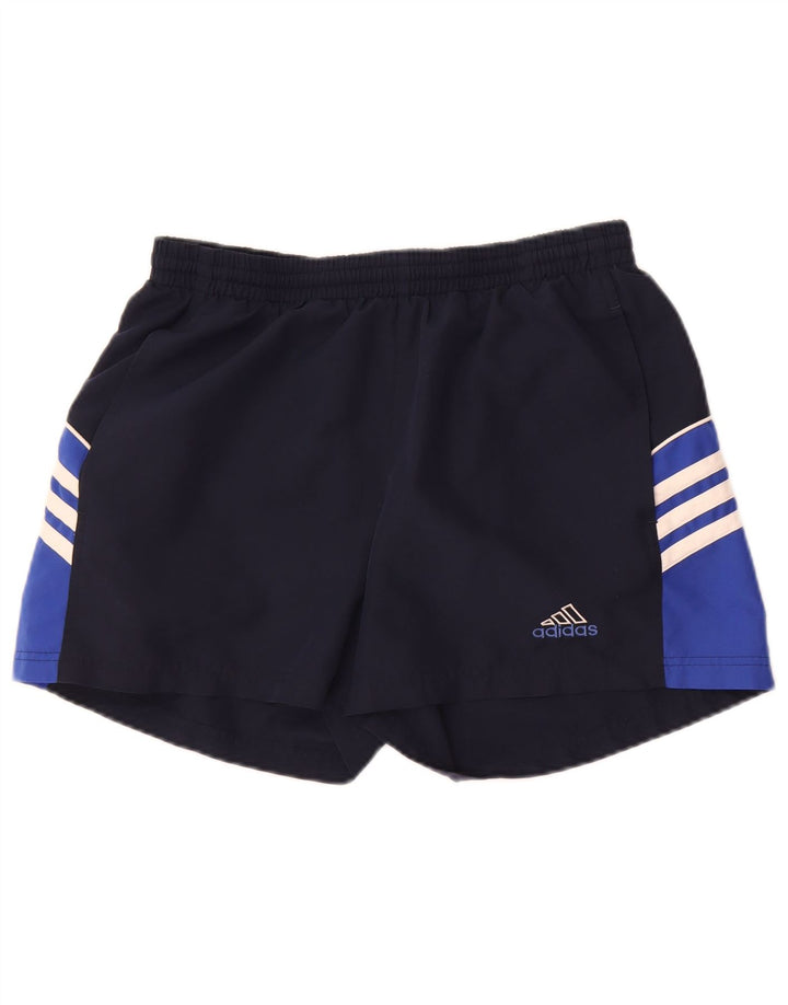 Adidas Short de sport pour homme en polyester color block bleu marine moyen