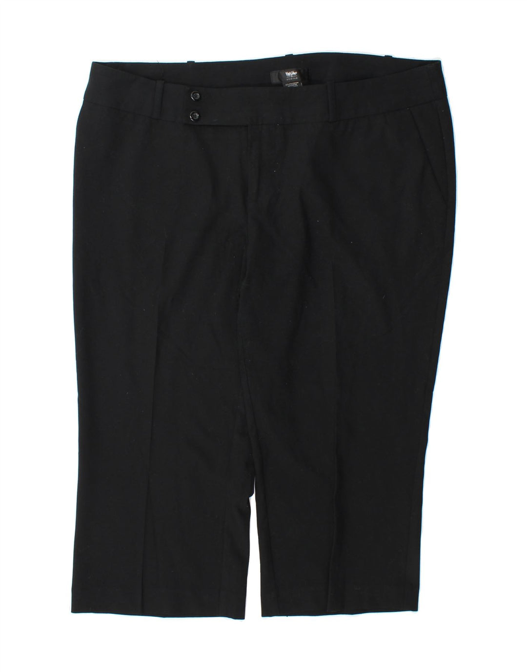MOSSIMO Womens Straight Capri Trousers US 16 2XL W38 L22 Black Polyester Vintage Mossimo and Second-Hand Mossimo from Messina Hembry 