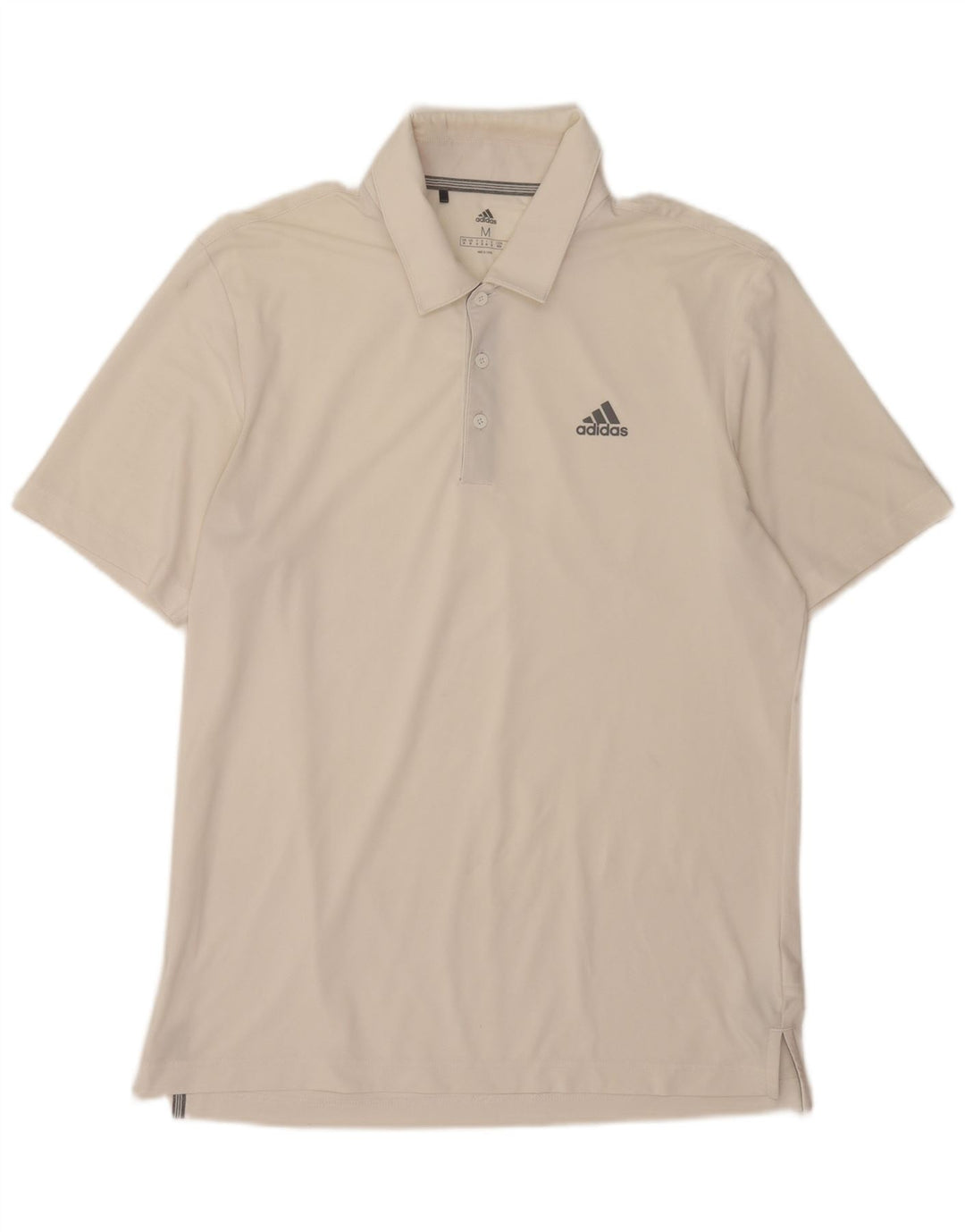 Adidas Polo Homme Blanc Moyen Polyester