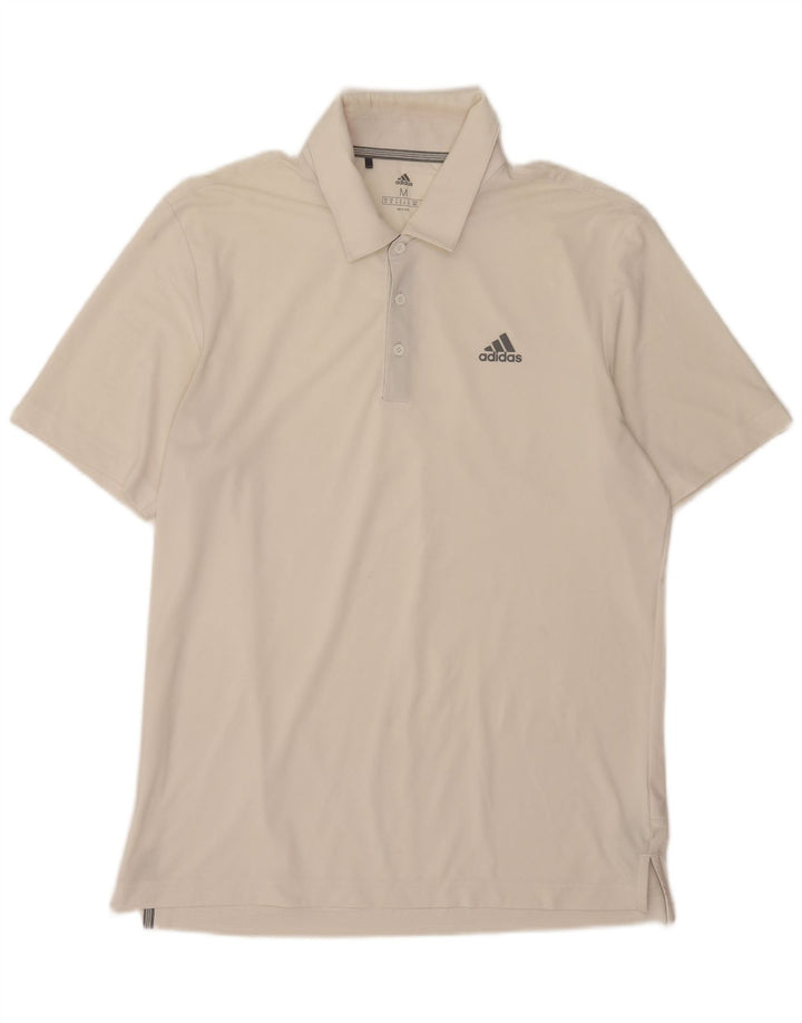 Adidas Polo Homme Blanc Moyen Polyester