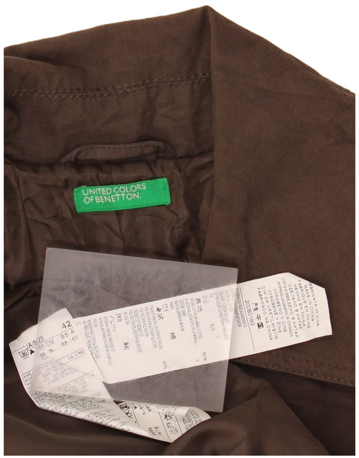 BENETTON Trench Femme IT 42 Coton Marron Moyen