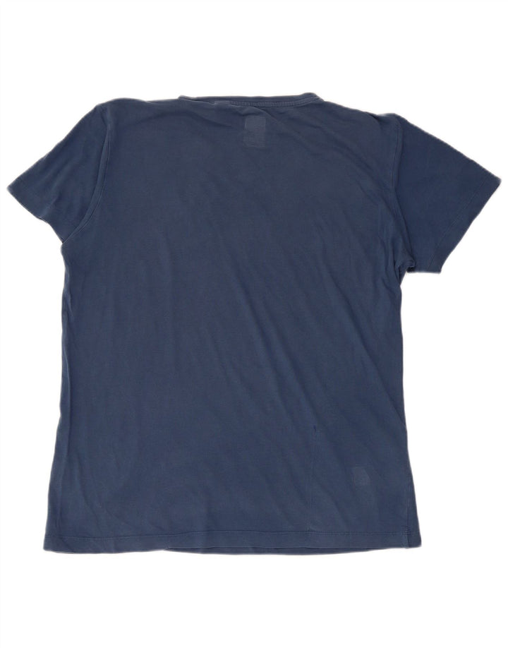 K-WAY T-Shirt Homme Haut Large Bleu Coton