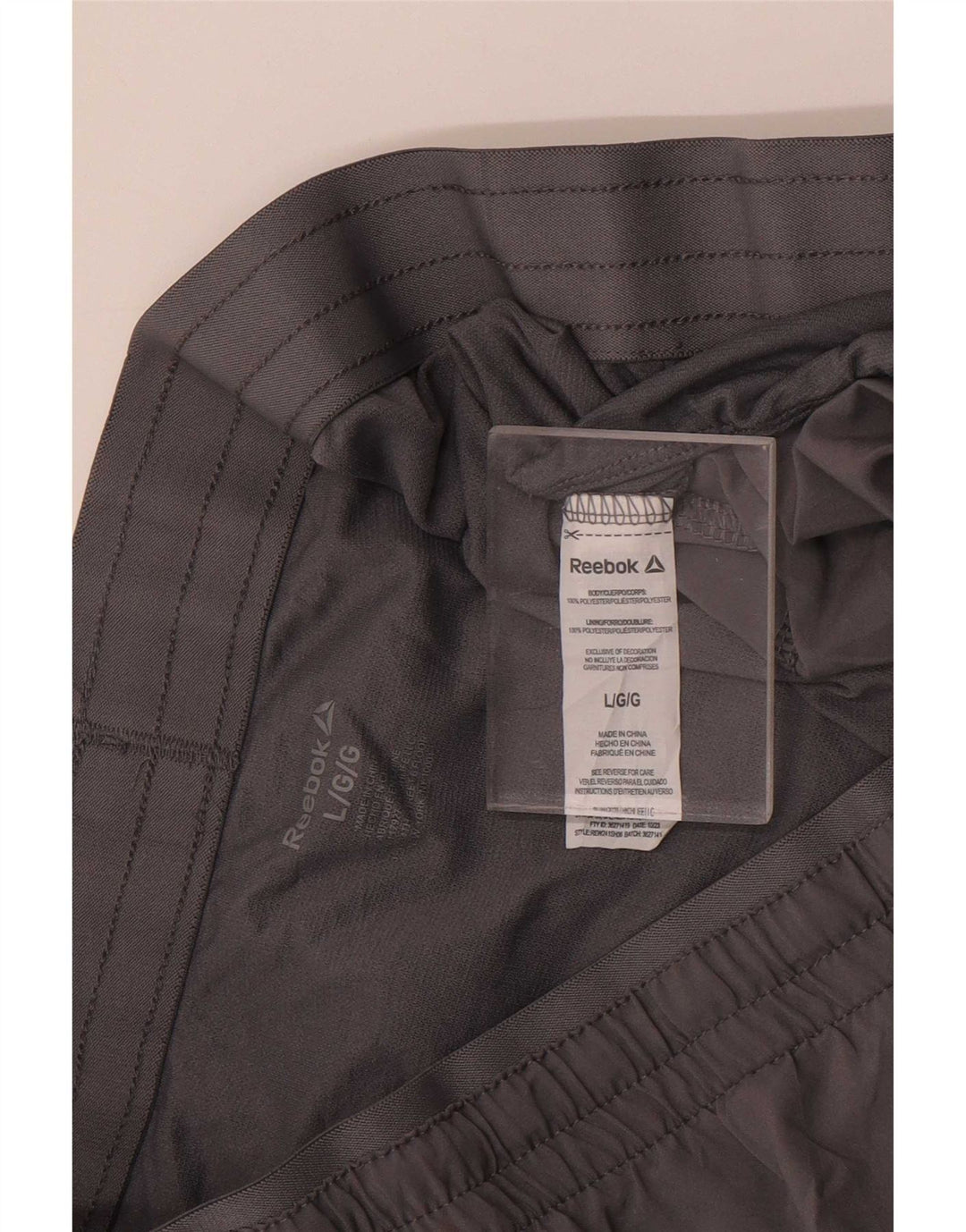 Reebok Short Graphic Sport Homme Gris Large Polyester