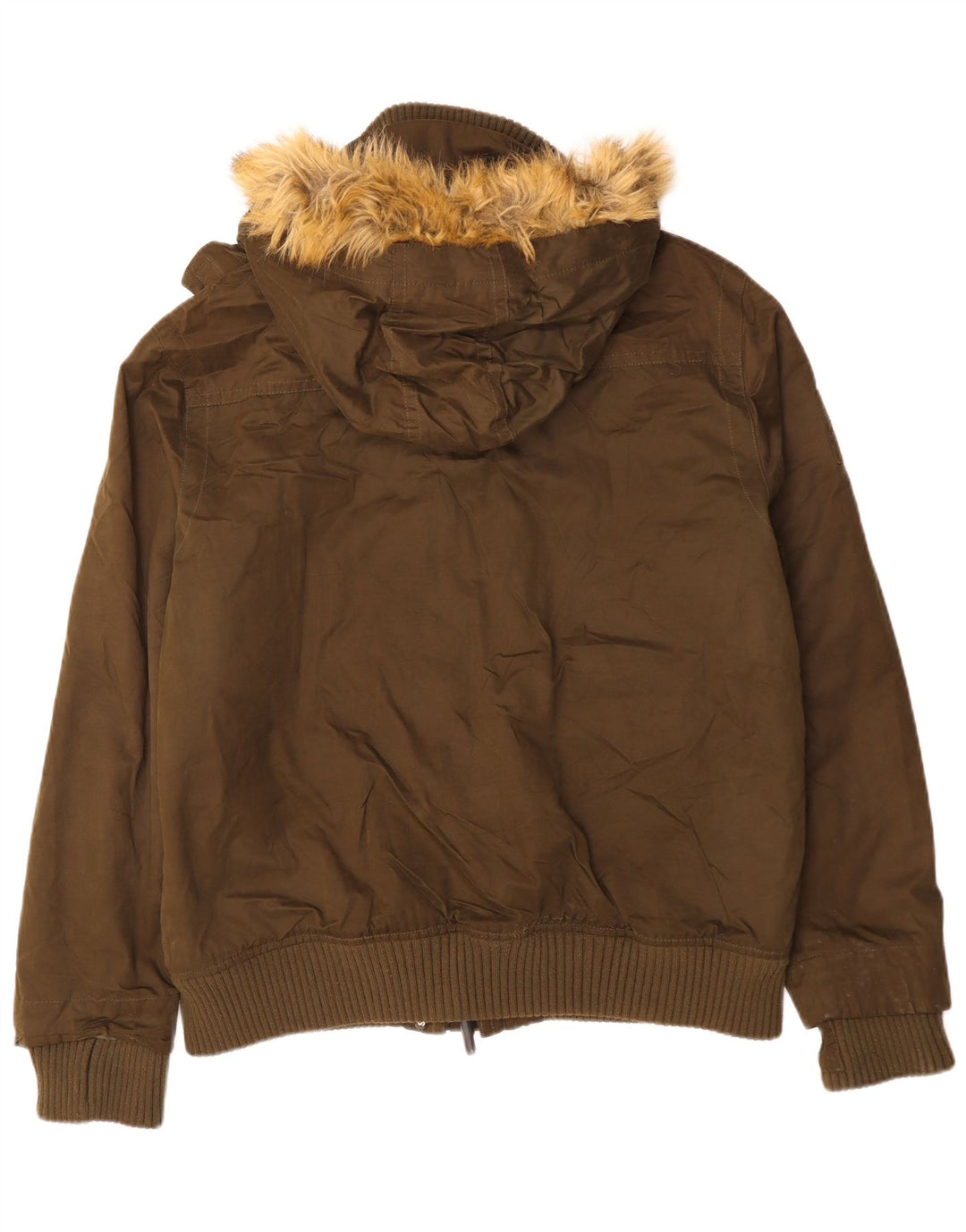 SUPERDRY Veste Bomber à Capuche Windbomber Homme UK 46 3XL Kaki Coton