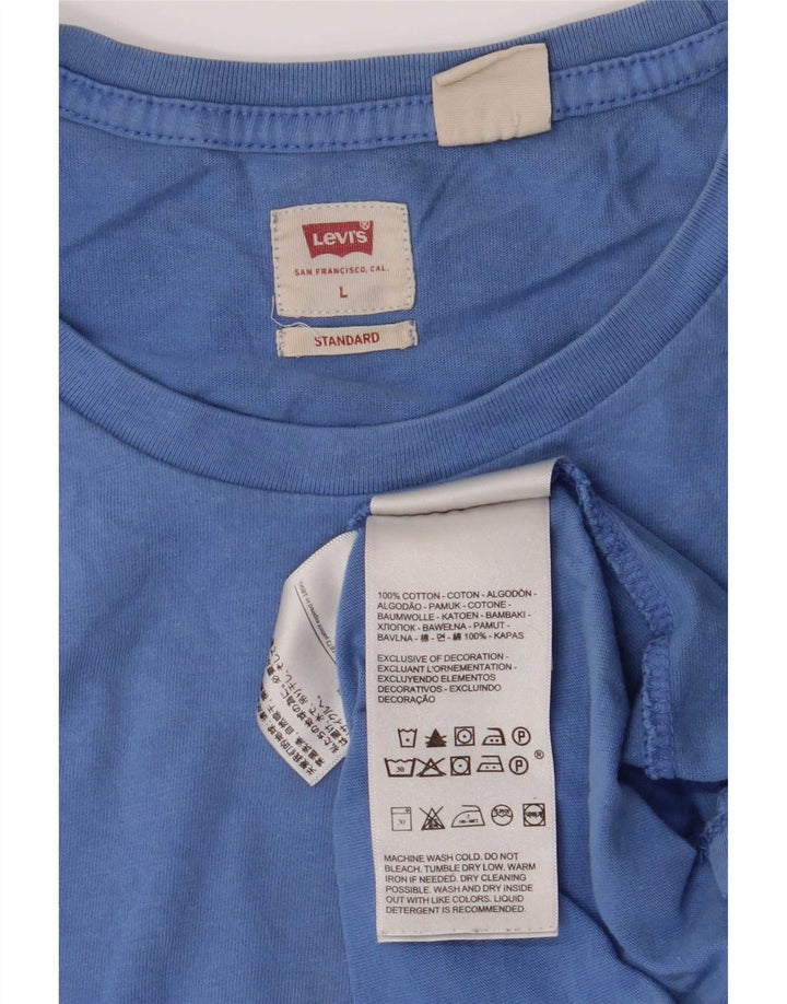 Levi's Tee-Shirt Standard Homme Bleu Large Coton
