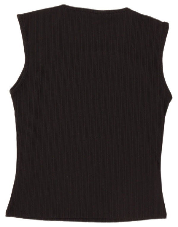 Lipsy Femme Blouse Sans Manches Top UK 18 XL Noir Polyester