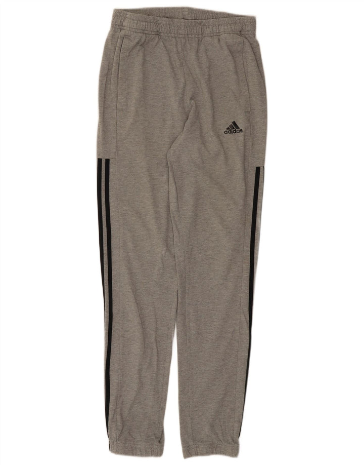 Adidas Pantalon de survêtement pour homme en coton gris Taille S