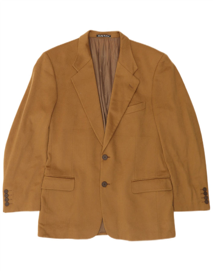 PROFILO Veste Blazer 2 Boutons Homme IT 50 Grand Marron Cachemire