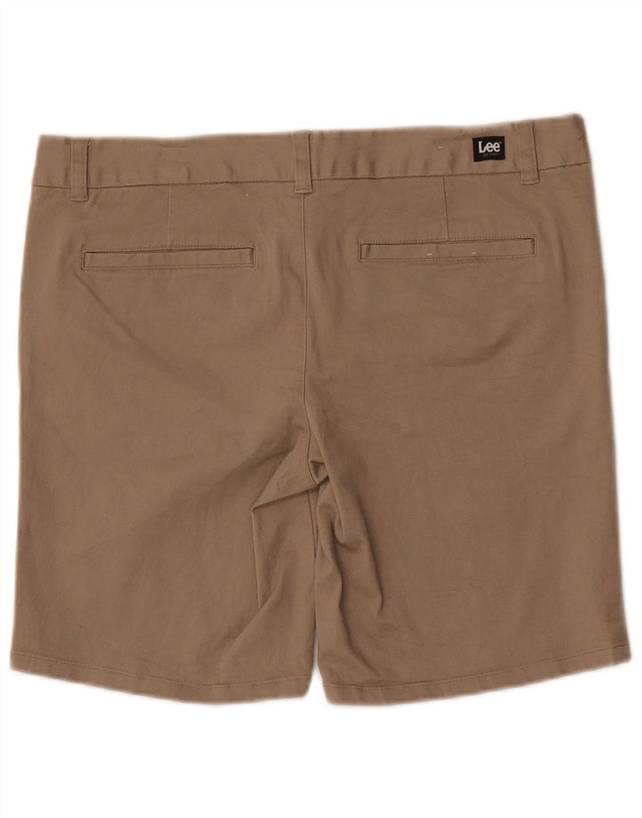 Lee Short Chino Femme US 13 Large W34 Coton Marron