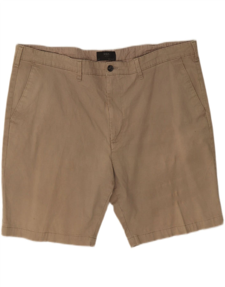 Marks & Spencer Short Chino Homme W44 2XL Kaki Coton