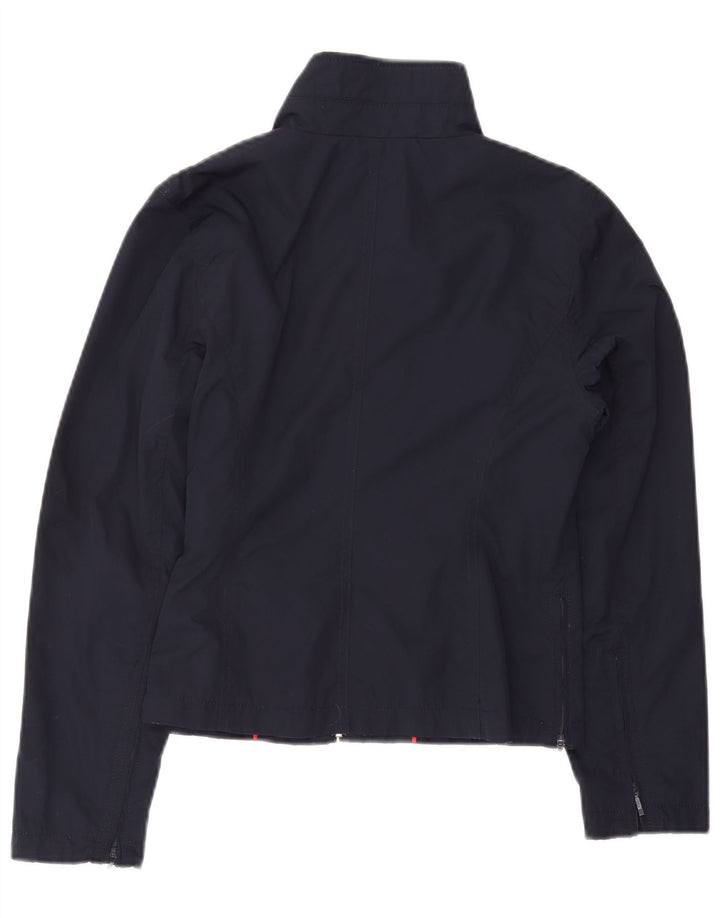 Tommy Hilfiger Veste bomber courte pour femme UK 12 Bleu marine moyen Polyester