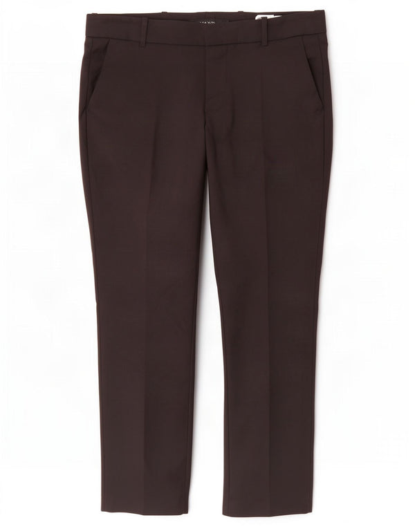 Pantalon Chino Droit Femme Zara Large W30 L28 Coton Noir