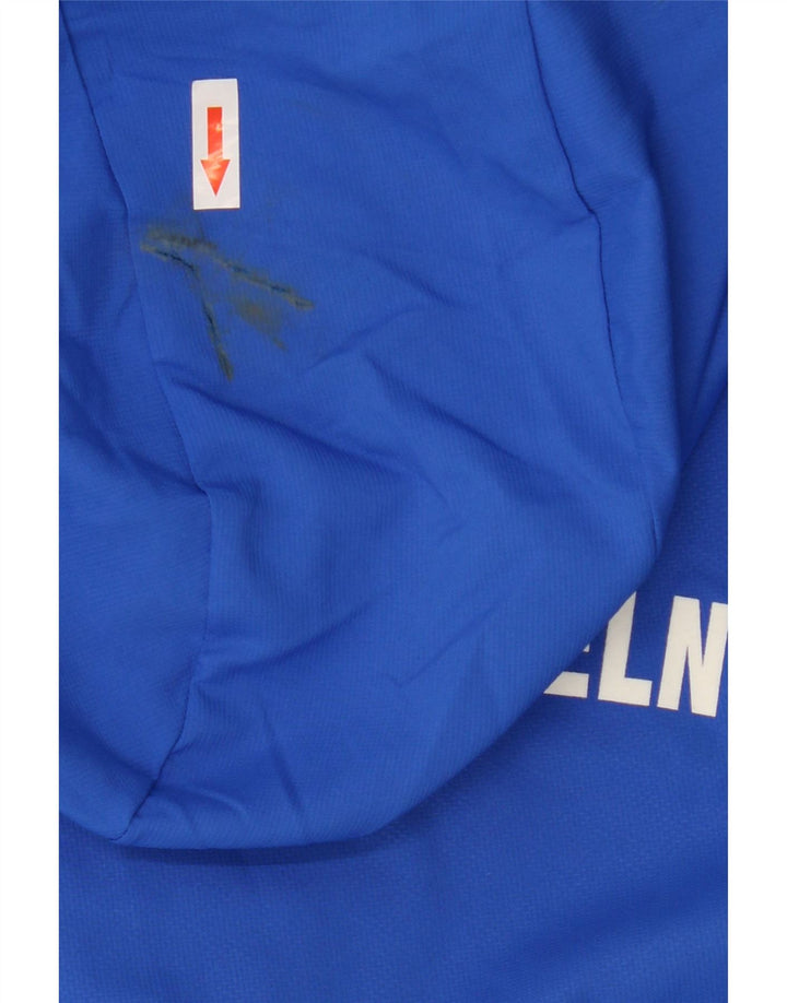 Adidas Veste de survêtement à capuche graphique pour homme Bleu moyen Polyester