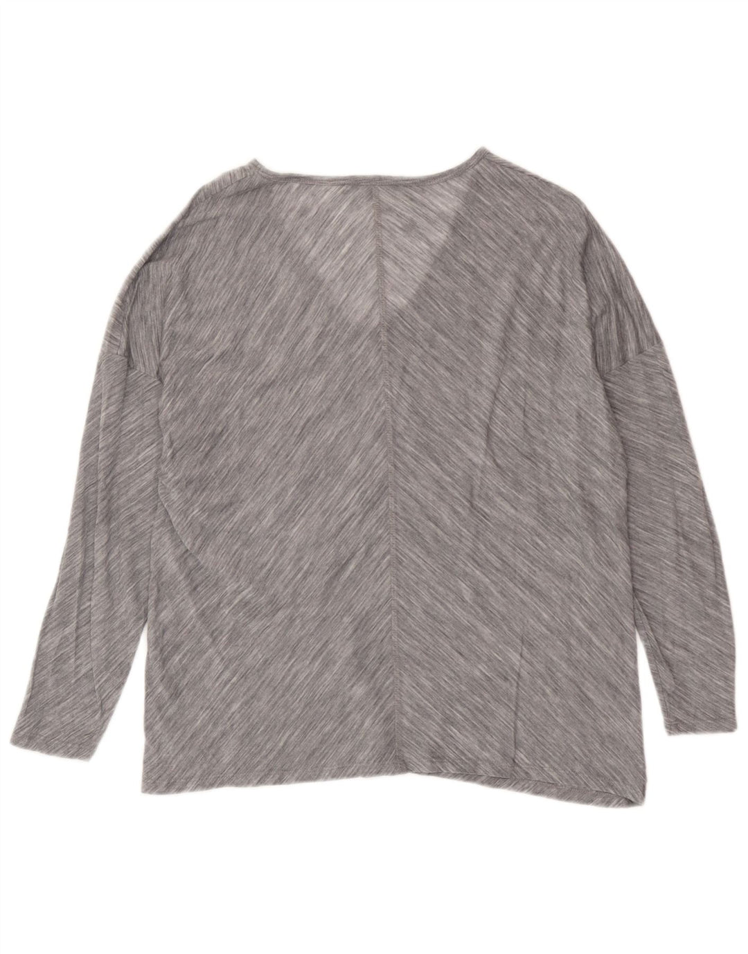 Massimo Dutti Haut surdimensionné à manches 3/4 pour femme UK 10 Petit gris rayé
