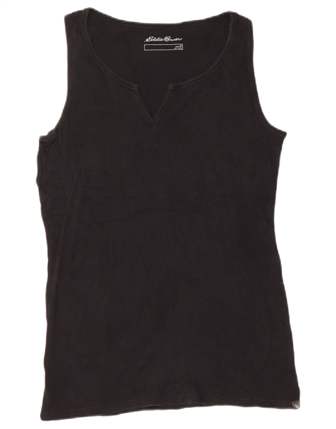 Eddie Bauer Débardeur pour femme UK 12 Medium Noir Coton