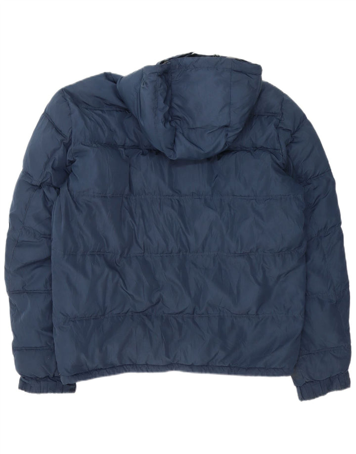 Lee Veste matelassée à capuche pour homme UK 44 XL Bleu marine Polyester