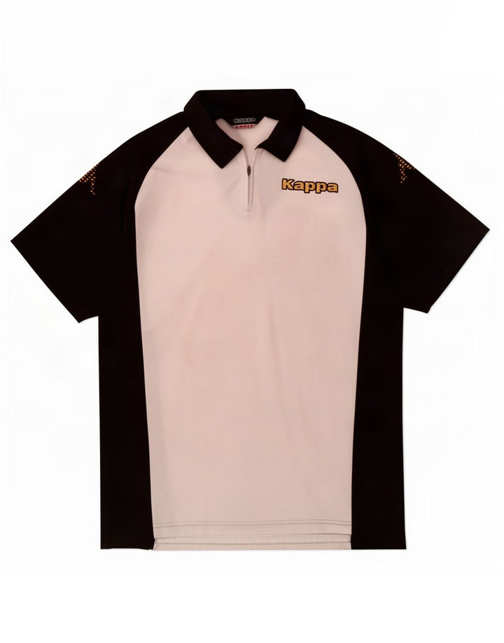 Kappa Polo Homme Grand Blanc Colorblock Polyester