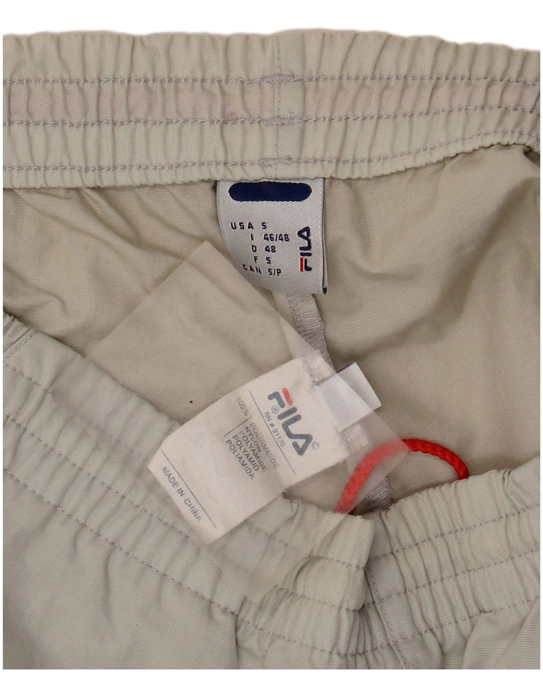 Fila Short de Sport Homme Petit Gris Polyamide