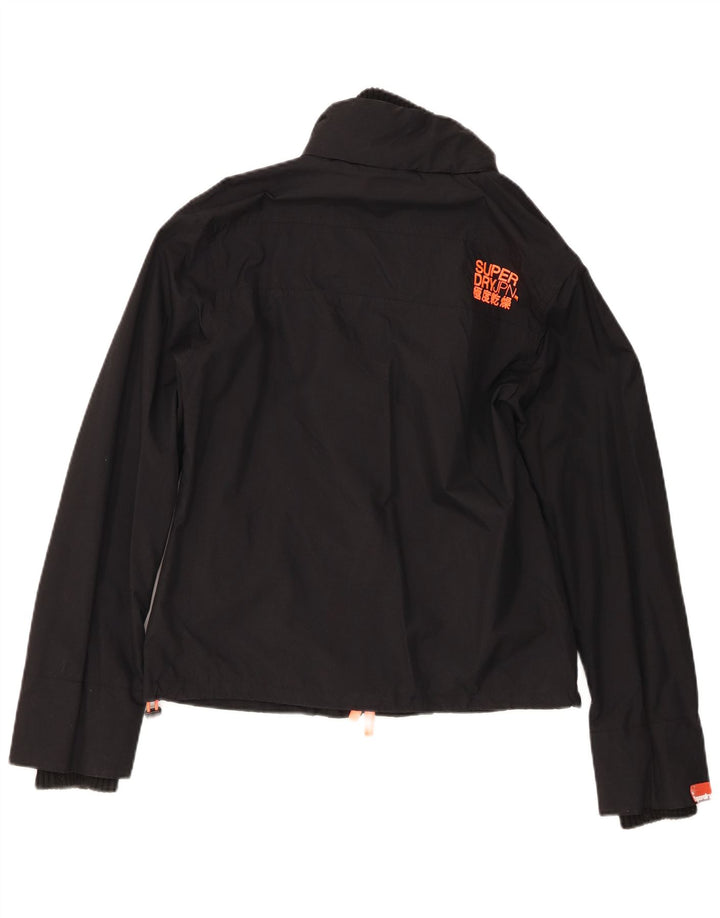 Superdry Veste de pluie The Windcheater pour femme UK 14 Large Noir Nylon