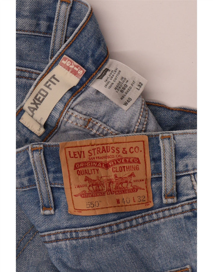 LEVI'S Jean droit 550 coupe décontractée W40 L32 homme bleu coton