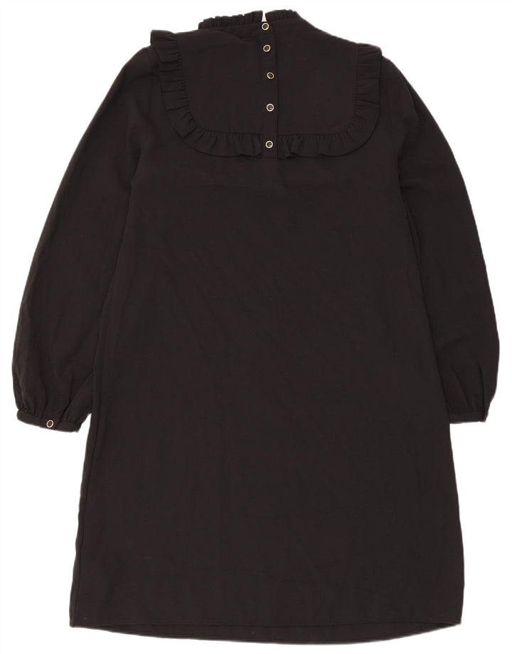 Marks & Spencer Robe droite à manches longues pour femme UK 12 Noir moyen