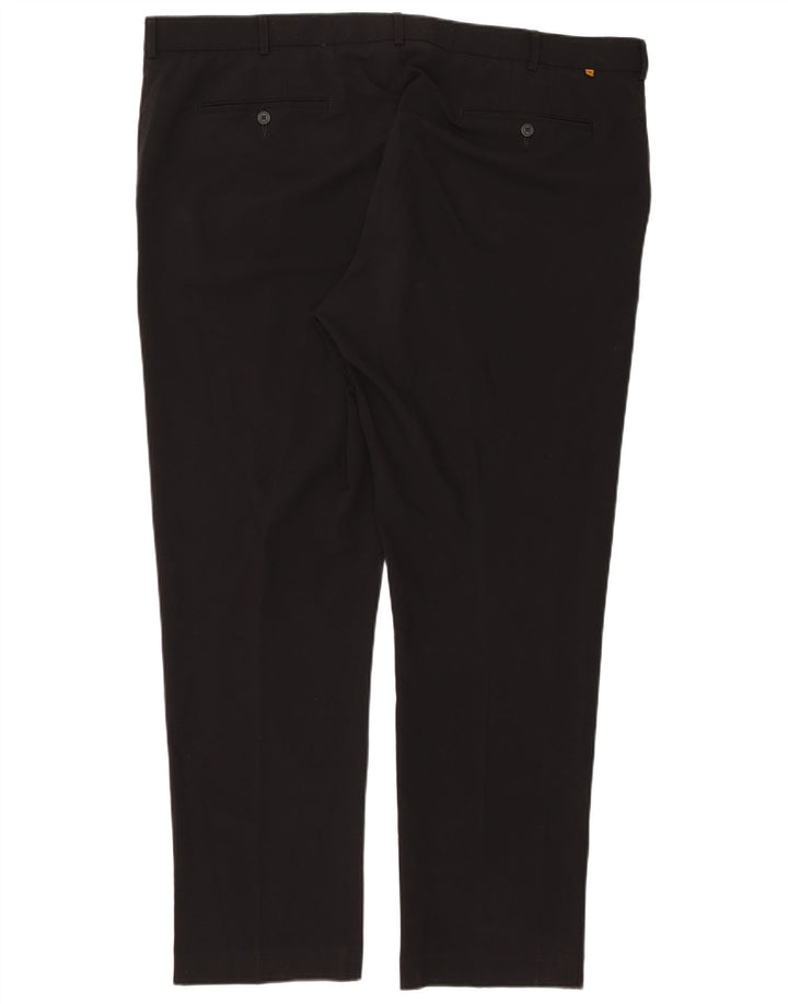 Farah Pantalon de Costume Droit Homme W46 L33 Noir Polyester
