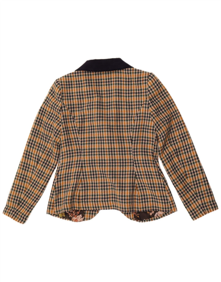 Joe Browns Veste Blazer Femme UK 12 Moyen Pied-de-Poule Multicolore