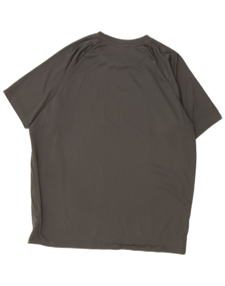 Nike Hommes Dri Fit T-Shirt Haut Large Gris Polyester