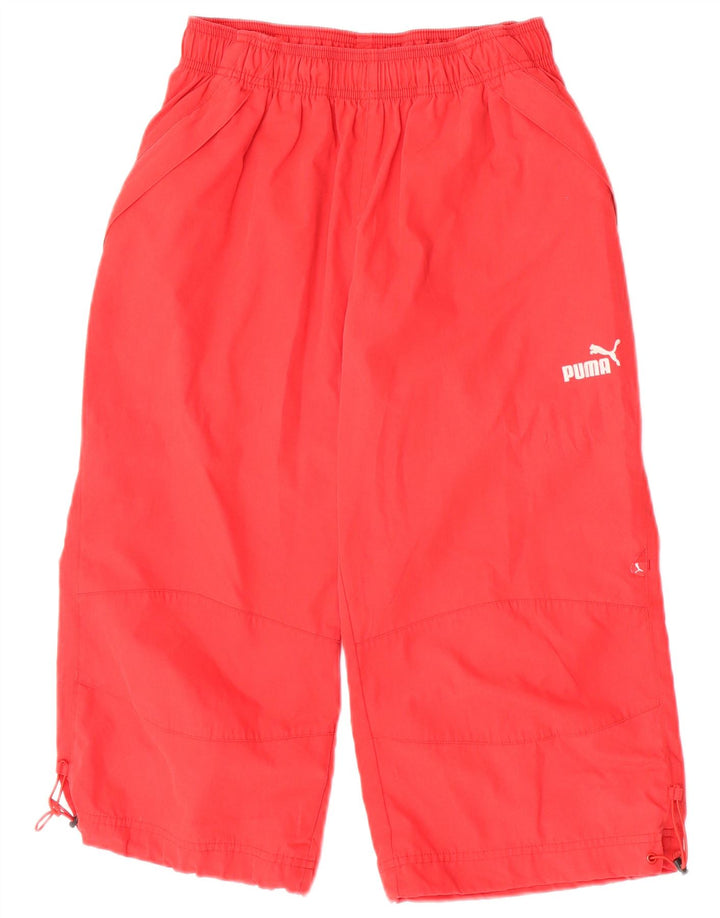 Puma Pantalon de Survêtement Capri Femme UK 6 XS Rouge Polyester
