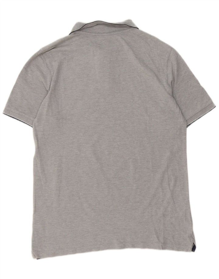 LEE Polo Homme Coupe Regular Large Gris Coton