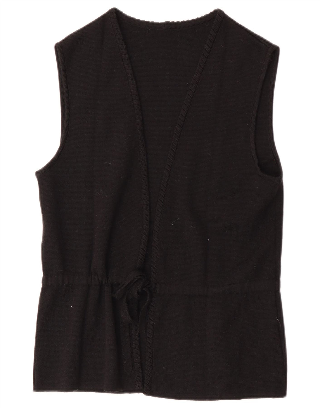 RASICA Cardigan sans manches pour femme UK 12 Noir moyen