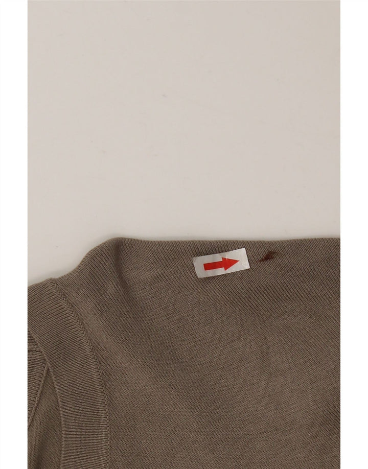 Zara Pull ras du cou pour homme XL Gris Viscose