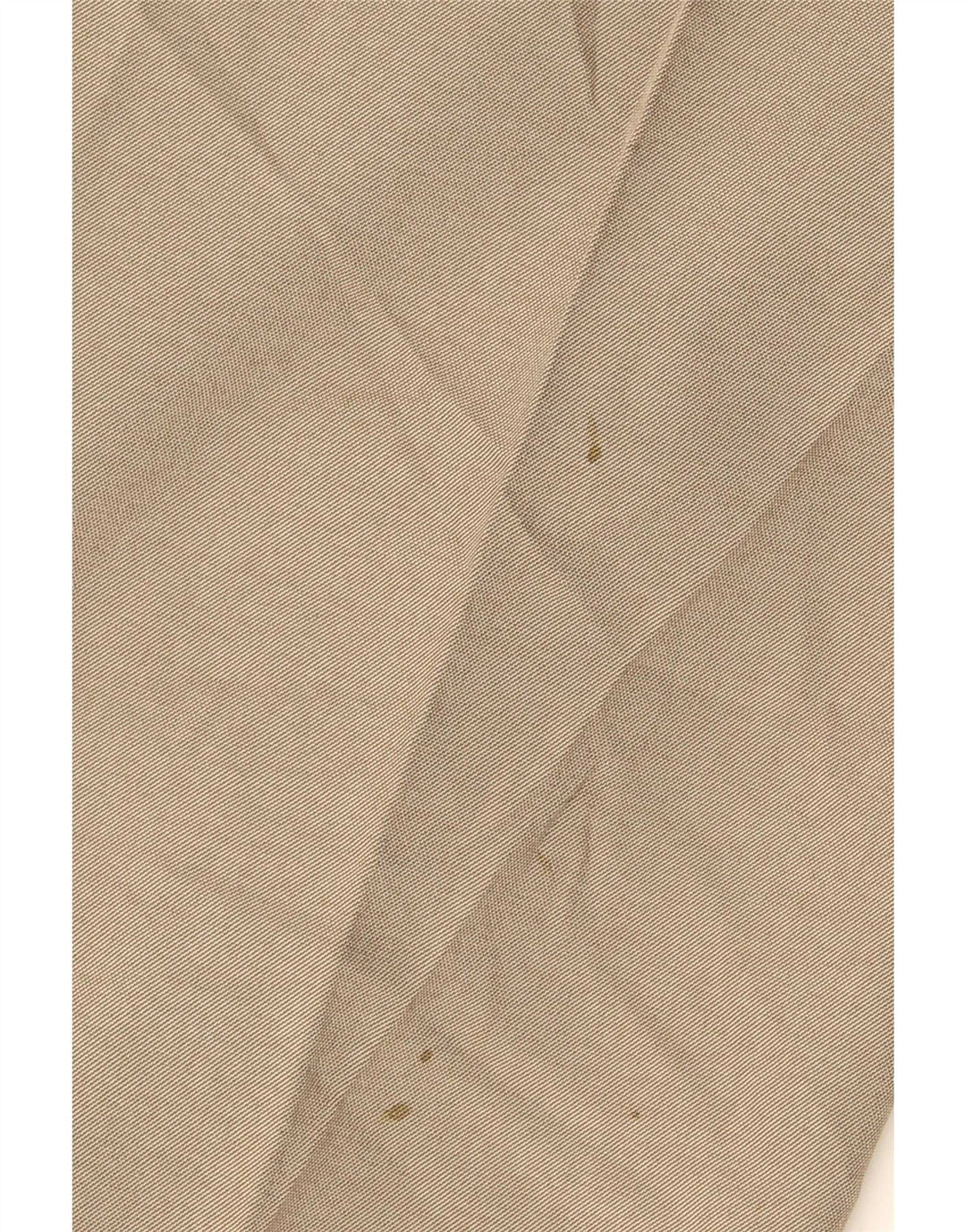 Marks & Spencer Pantalon de Costume Droit Homme W42 L29 Beige Polyester