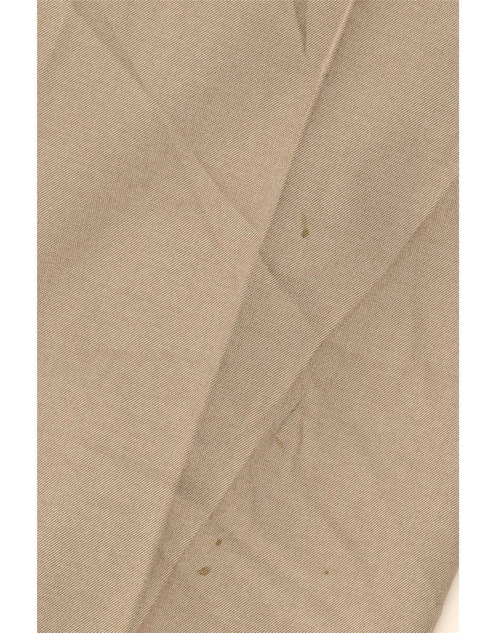 Marks & Spencer Pantalon de Costume Droit Homme W42 L29 Beige Polyester