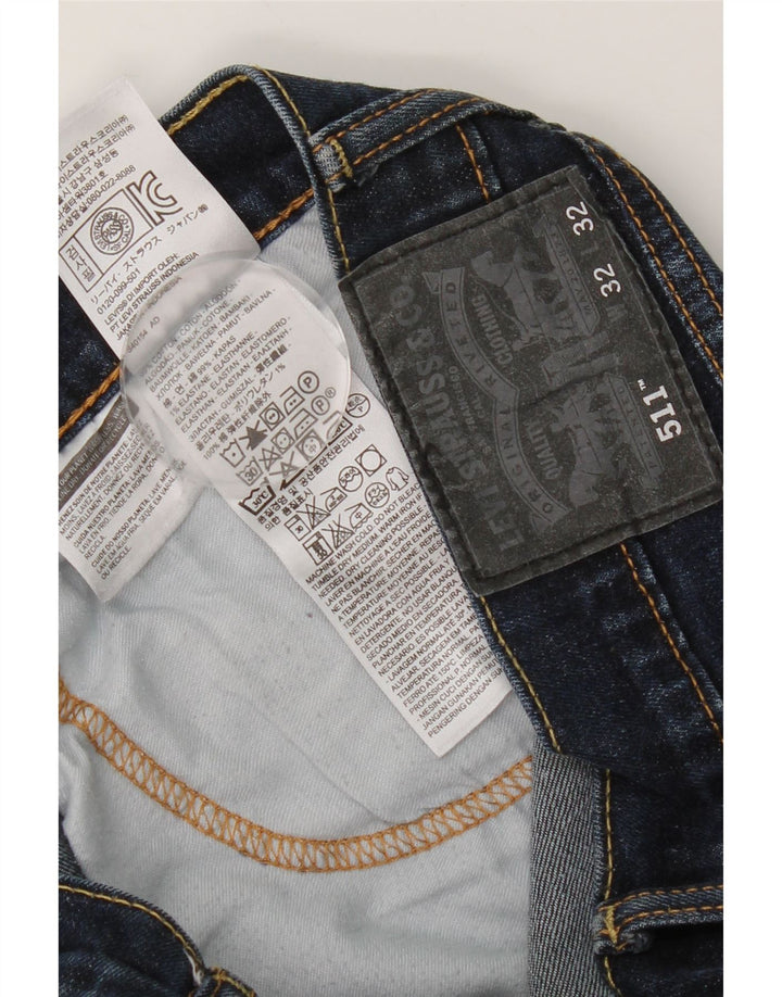 Levi's Jean Slim 511 Homme W32 L32 Bleu Marine Coton