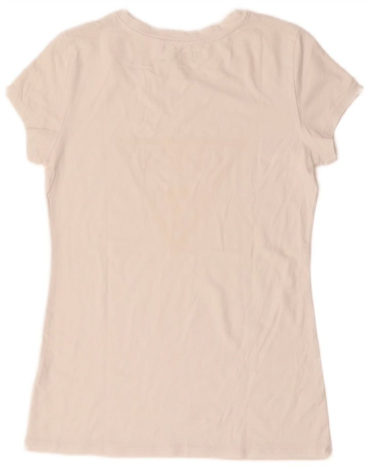 Guess T-shirt graphique pour femme UK 12 Blanc moyen