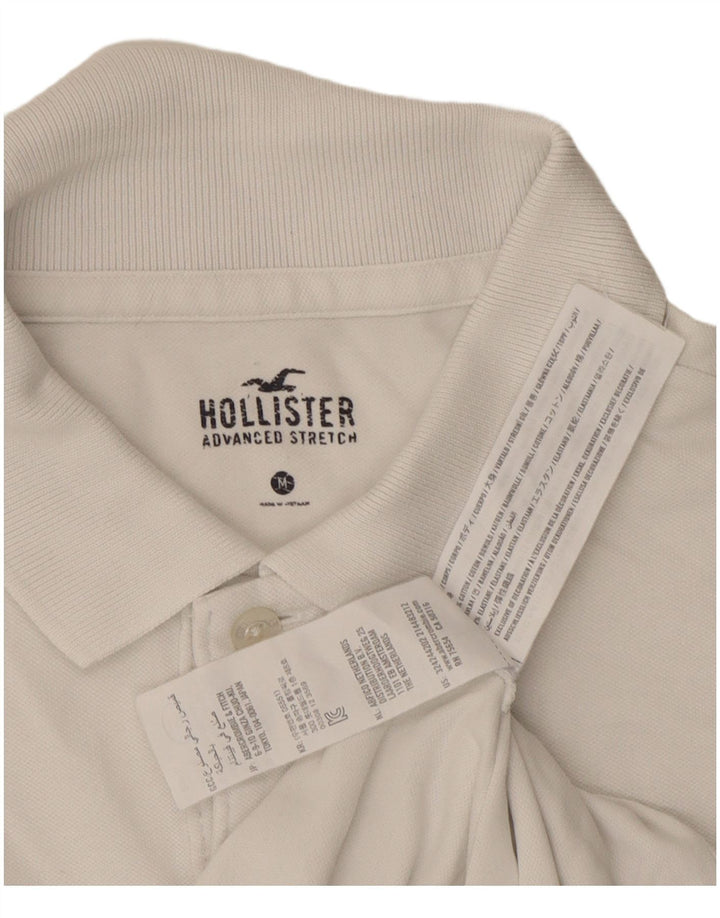 Hollister Polo Homme Blanc Moyen Coton
