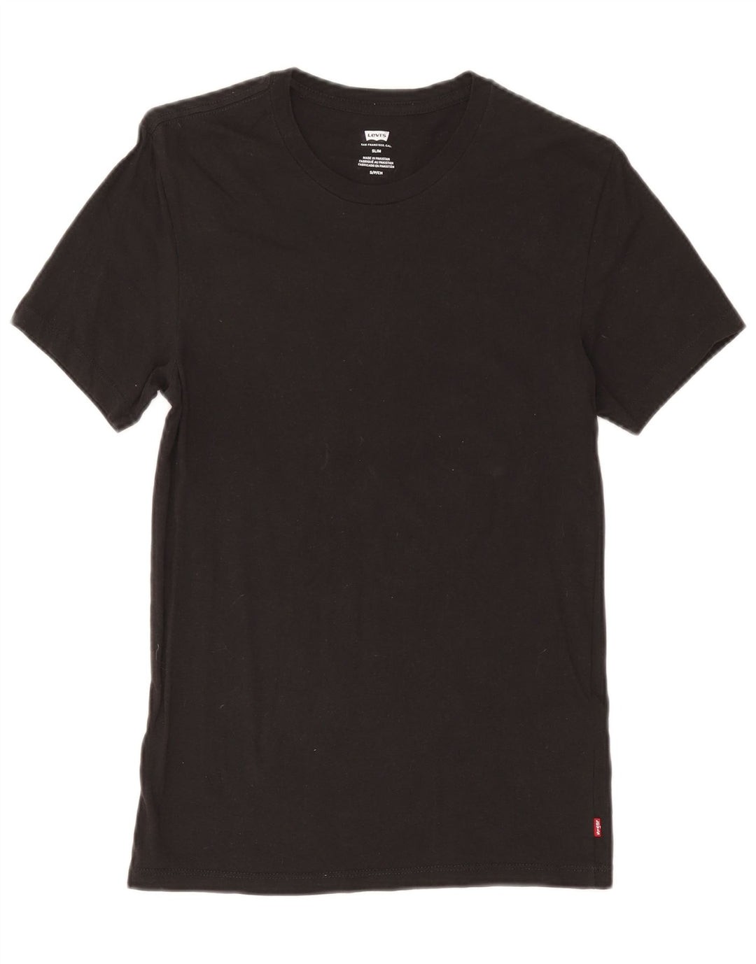 Levi's T-Shirt Slim Fit Homme Noir Petit Coton
