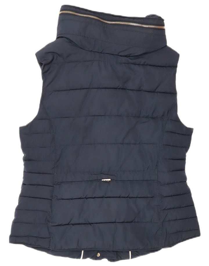 Monsoon Gilet rembourré pour femme UK 14 Medium Bleu marine Polyester