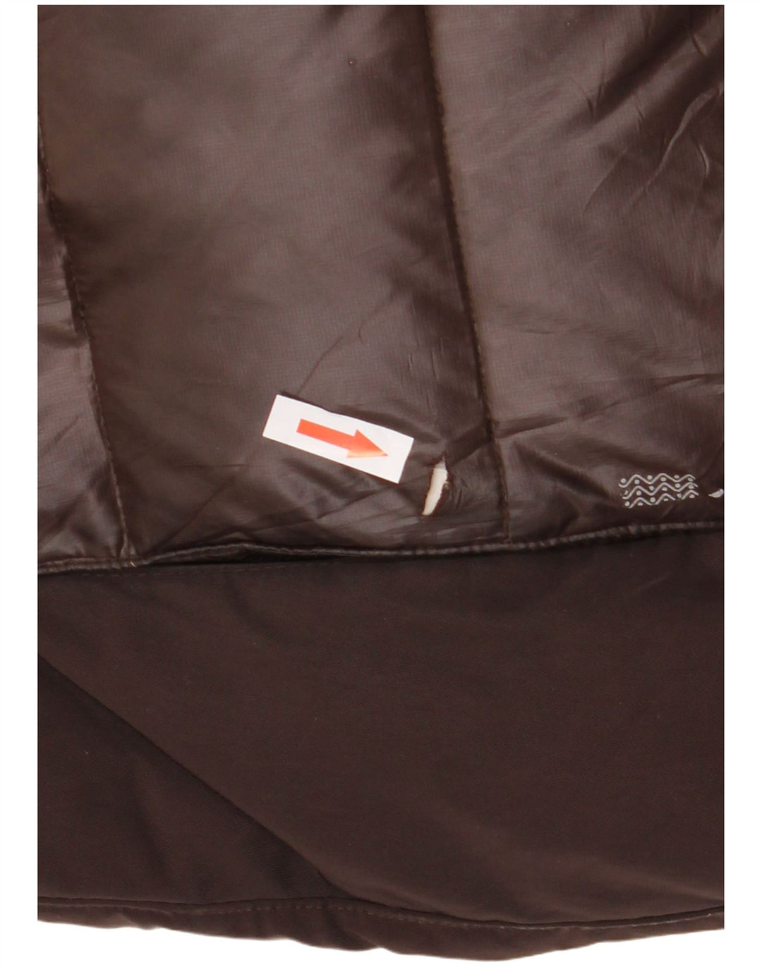 Geox Veste matelassée à capuche pour femme UK 8 Small Marron Colorblock Polyester
