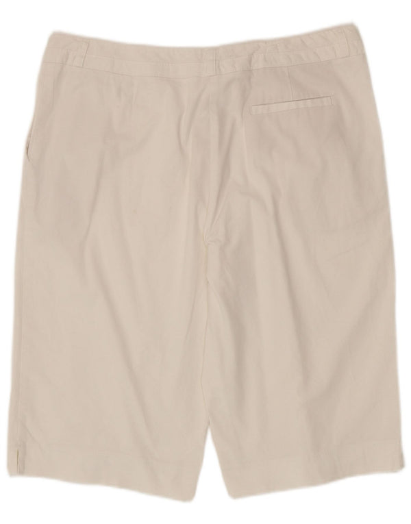 Marks & Spencer Bermuda pour femme UK 16 Large W36 Coton blanc