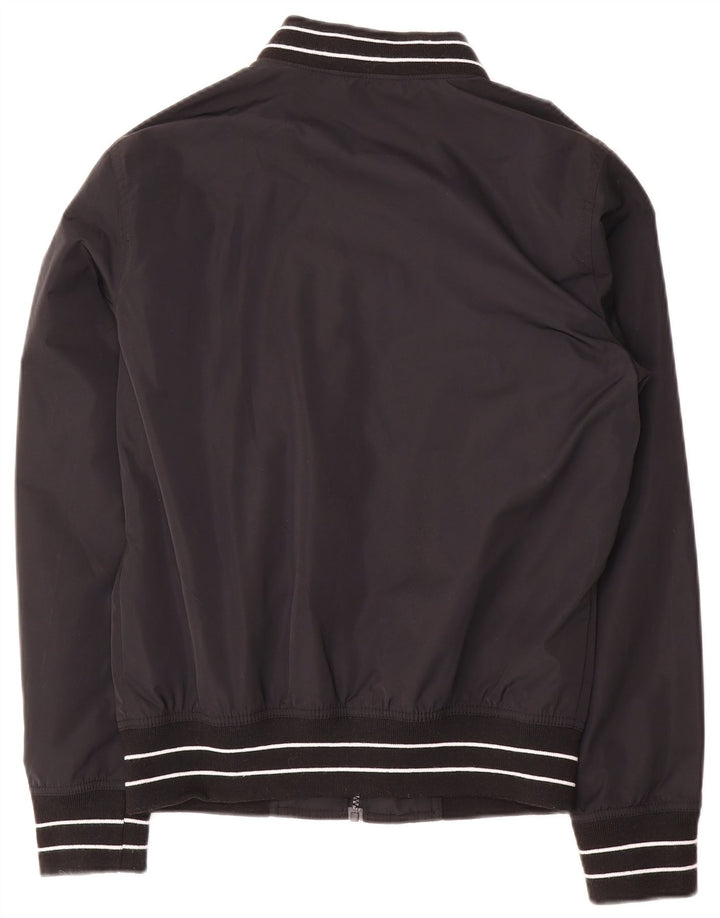 Hollister Veste Bomber Homme UK 34 XS Noir Rayé Polyester