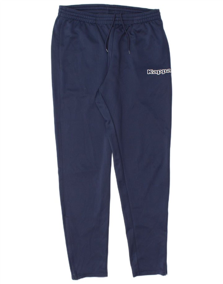 KAPPA Pantalon de Survêtement Graphique Homme Large Bleu Marine Polyester