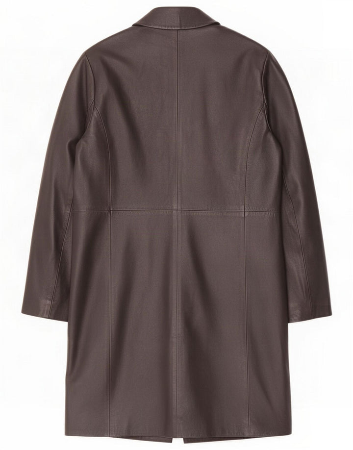 Marks & Spencer Manteau en cuir pour femme UK 14 Medium Black Classic